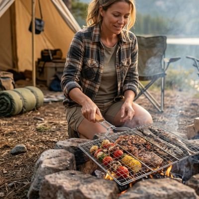 Grille barbecue gardez vos aliments bien en place pendant la cuisson