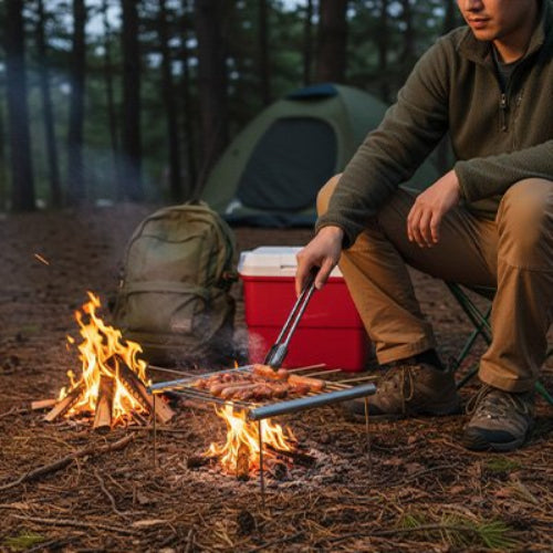 Grille barbecue solution portable pour grillades rapides en plein air