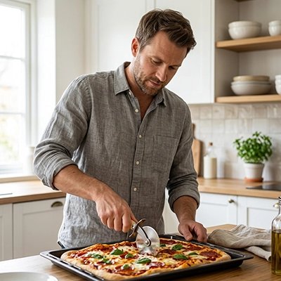 Roulette à pizza antiadhésive