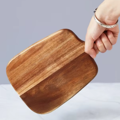 PLANCHE À DÉCOUPER BOIS | D'ACACIA RAQUETTE