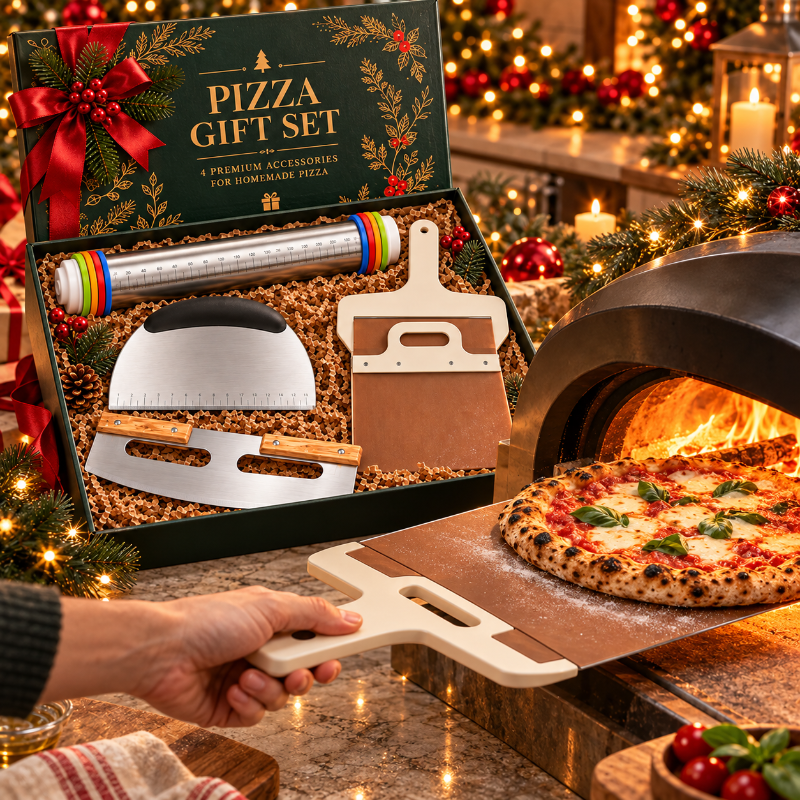 kit pizza aison complet pour preparer enfourner et decouper 