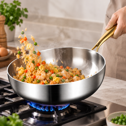 Poêle inox - 316 profonde | Esprit wok