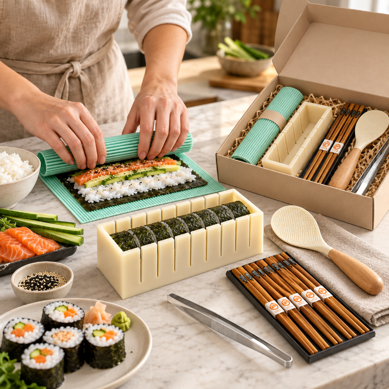 Tapis silicone pour rouler facilement les makis