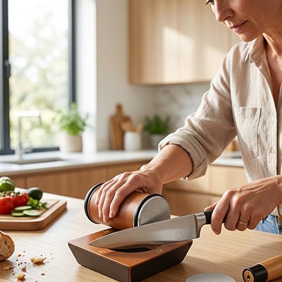 Aiguiseur couteau précision avec angles réglables