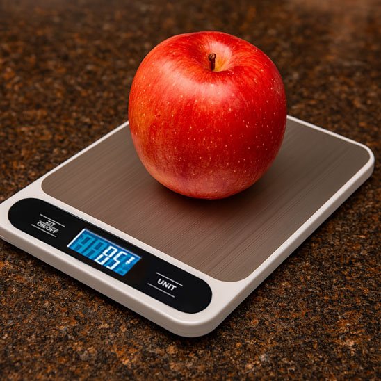 Balance digitale de cuisine étanche avec affichage LCD,
