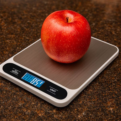 Balance digitale de cuisine étanche avec affichage LCD,