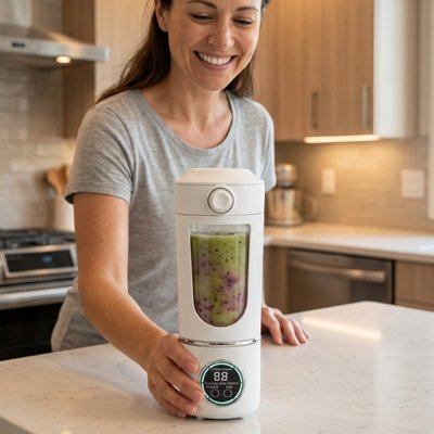 Blender smoothie design mixe  et en toute sécurité vos fruits et légumes