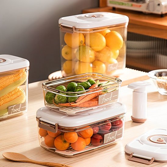 Boite de conservation alimentaire hermétique transparent