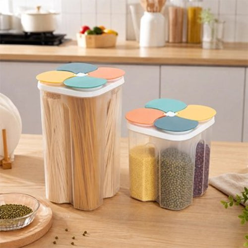 Boite de conservation alimentaire tricolore