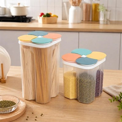 Boite de conservation alimentaire tricolore