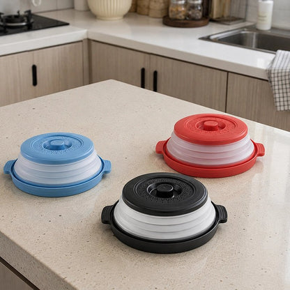 Cloche micro onde anti projections pour réchauffer les plats plus proprement