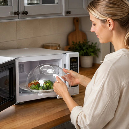 Cloche micro onde ventilée Anti-éclaboussures
