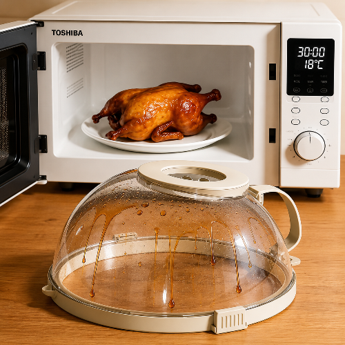 cloche-micro-ondes-pliable-gain-de-place