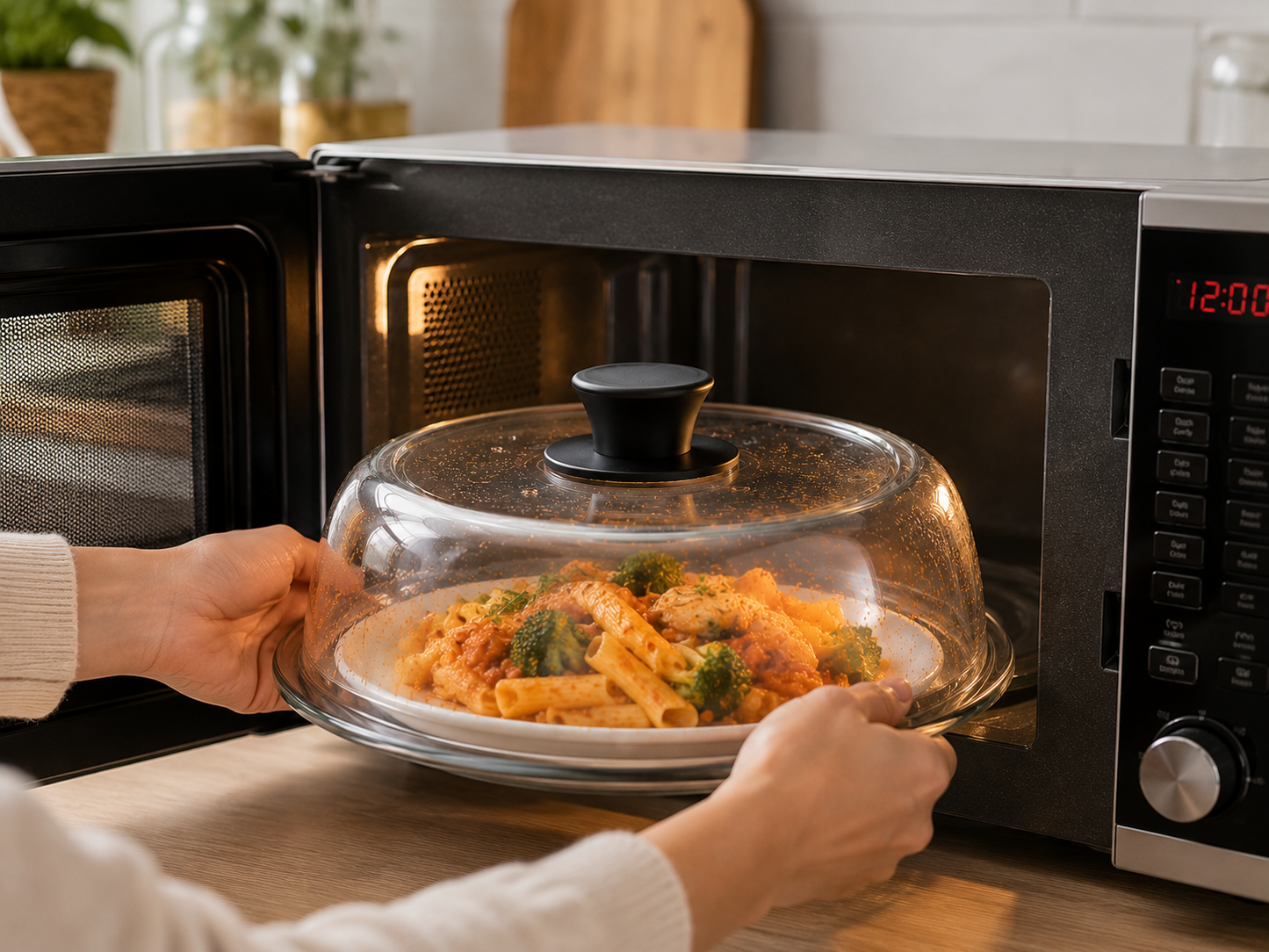 Cloche pour micro-ondes en verre | GlassProtect
