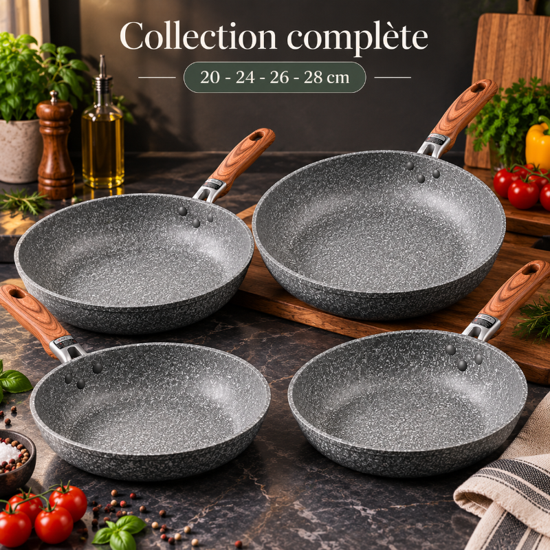 Collection complète de poêles en pierre