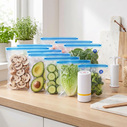 conservez vos champigons epinards laitues broccolis plus longtemps avec nos sacs sous vide