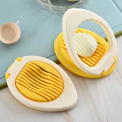 Coupe oeuf compact jaune et blanc