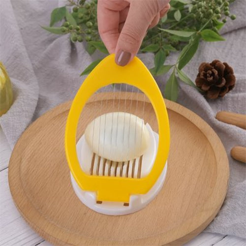 Coupe oeuf ergonomique pour oeuf dur et fruit tendre