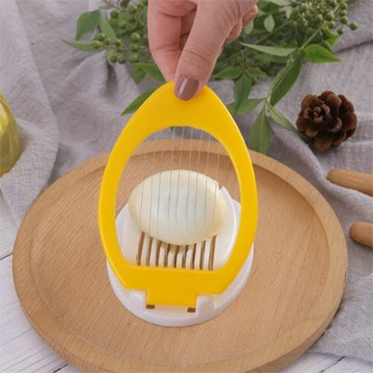 Coupe oeuf ergonomique pour oeuf dur et fruit tendre