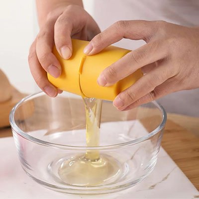 Coupe oeuf jaune découpe précise