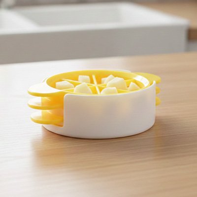 Coupe oeuf précis et pratique pour des tranches uniformes en un seul geste