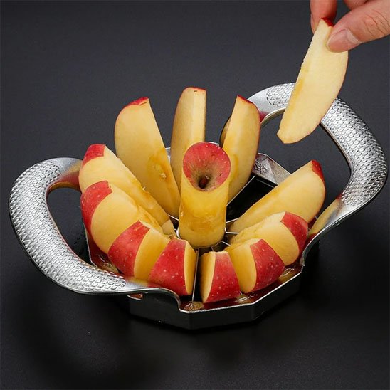 Coupe pomme en 12 quartiers uniformes robuste