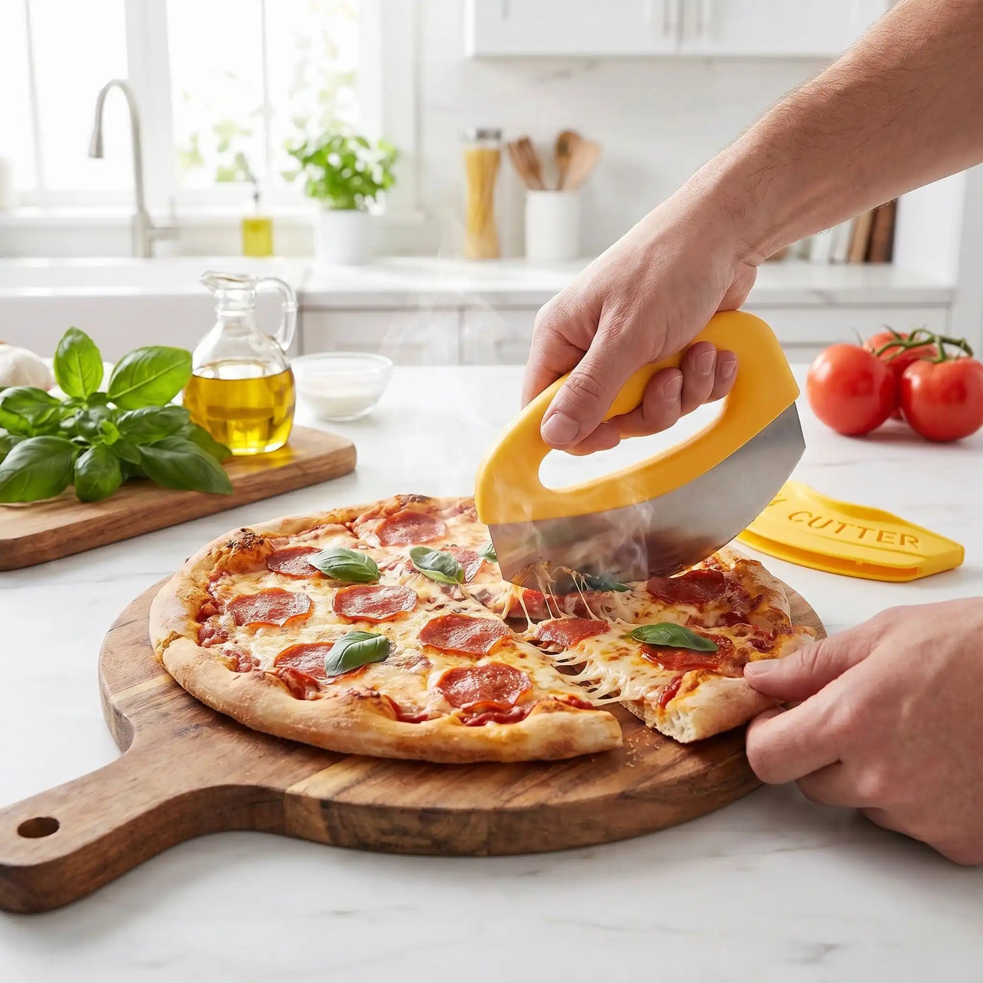 couteau a pizza accessoire pizza polyvalent
