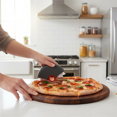 Couteau à pizza permet des parts nettes et régulières