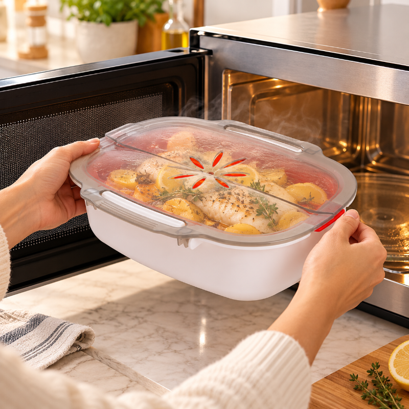 cuiseur vapeur micro ondes cuisson pratique sans casserole