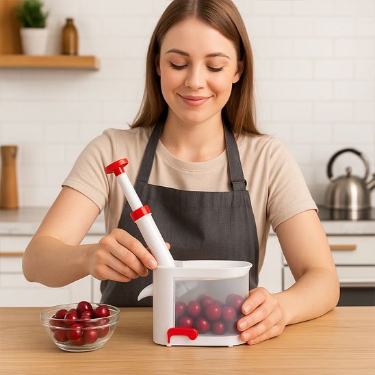 Denoyauteur cerise de qualité facile d'utilisation pour usage professionnel et domestique