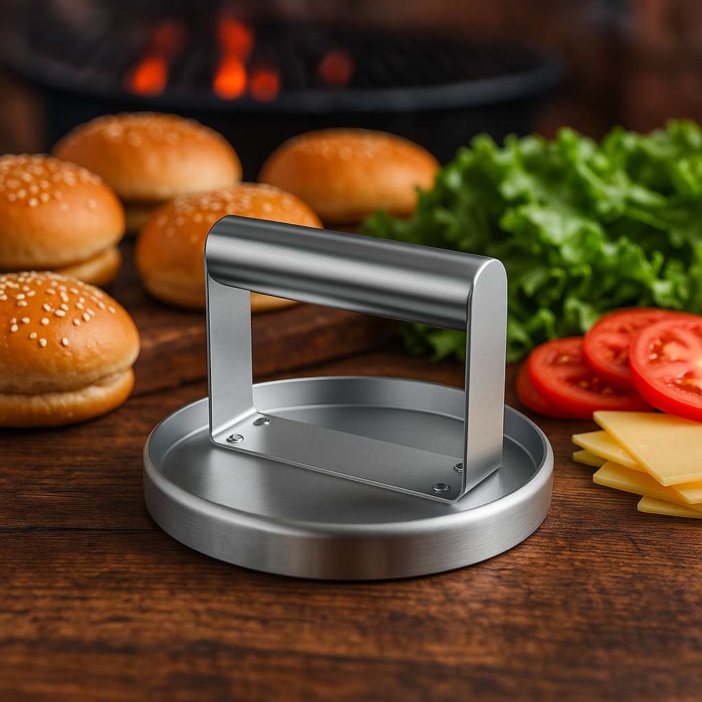 emporte-piece-pour-steak-hache-legumes-sur-une-table