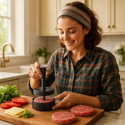 emporte-piece-pour-steak-hache-solide-utilise-par-une-femme