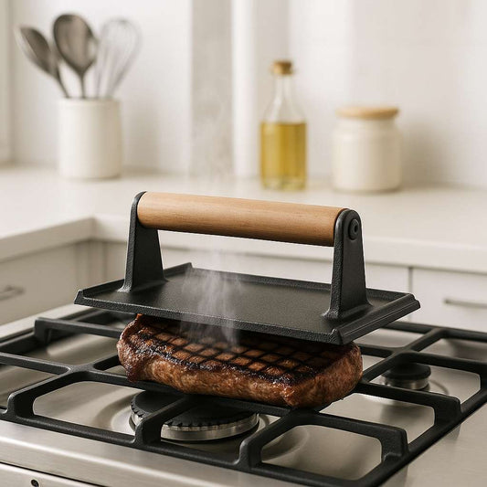 emporte-piece-pour steak hache-en-fonte-rectangulaire-steak-grille