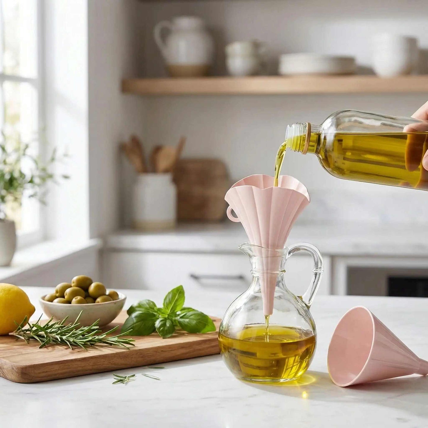 entonnoir pour different types de liquides