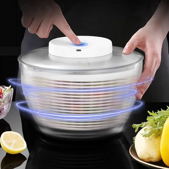 Essoreuse à salade une simple pression de bouton