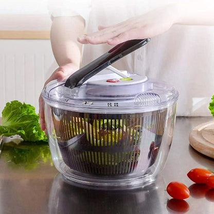 Essoreuse à salade usage simple polyvalent pour fruits, légumes, laitues et herbes fraiches