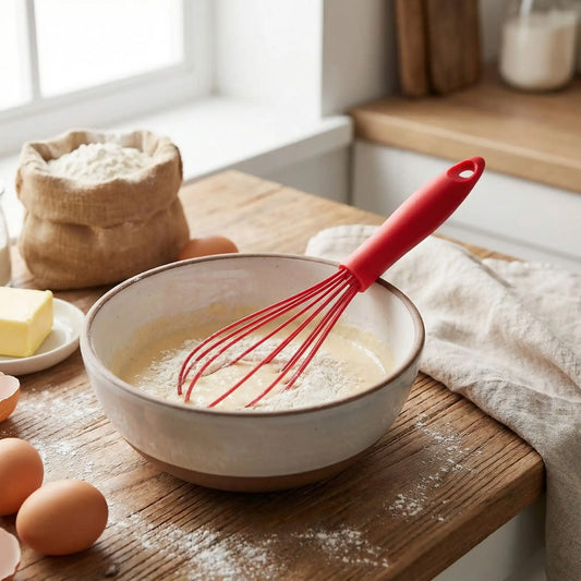 fouet silicone rouge