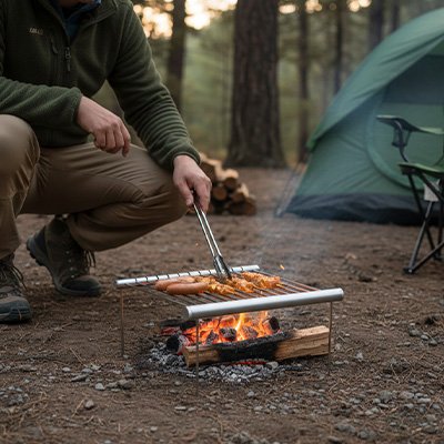 Grille barbecue​ de poche pour camping et voyage