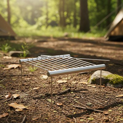 Grille barbecue​ mini BBQ portable pliable en acier inoxydable pour extérieur