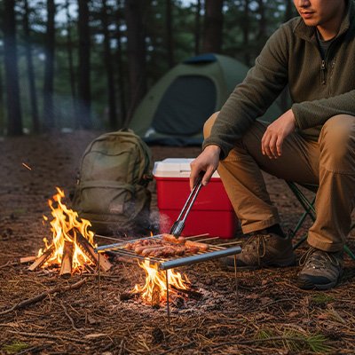 Grille barbecue​ solution portable pour grillades rapides en plein air