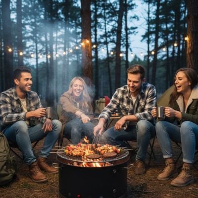 Grille métallique ronde pour cuisson barbecue toutes tailles