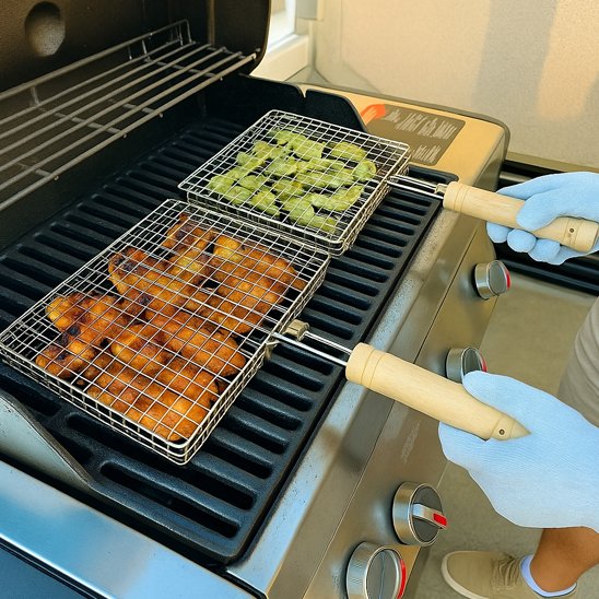 Grille pour barbecue compacte, robuste, indispensable pour vos aventures gourmandes