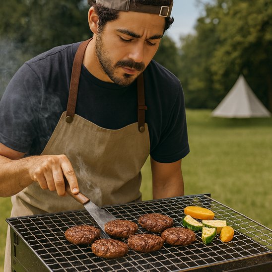 Grille pour barbecue pour cuisson homogène au barbecue extérieur