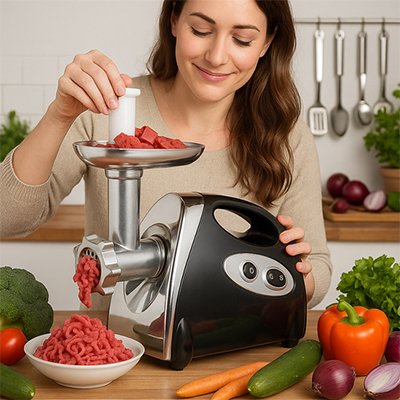 Hachoir a viande avec un moteur puissant