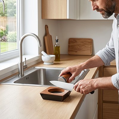 Kit aiguiseur professionnel pour couteaux cuisine