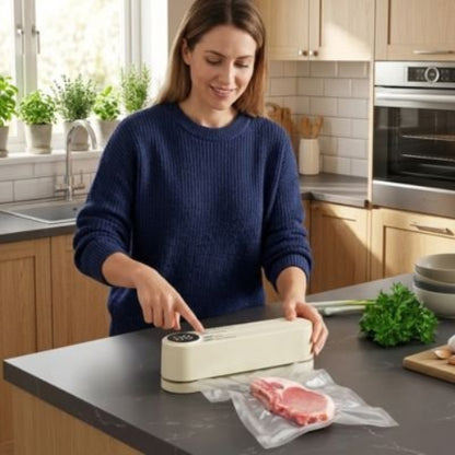 Machine sous vide pour conservation viande, légumes. herbes