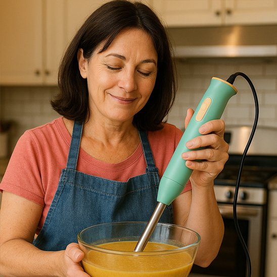 Mixeur plongeant ergonomique et compact