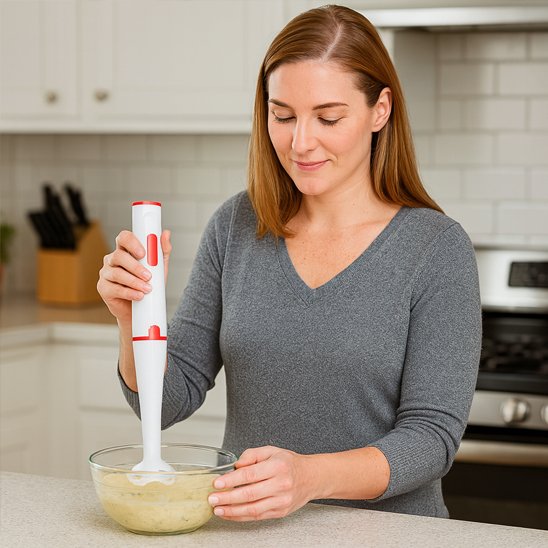 Mixeur plongeant ergonomique multiusages