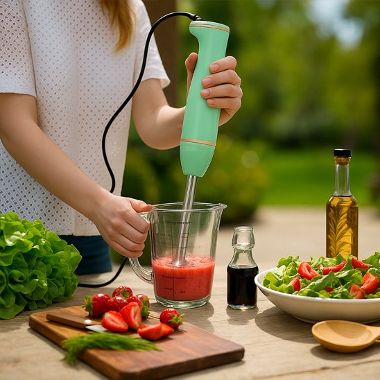 Mixeur plongeant pour smoothie, milk shake purée pour bebe