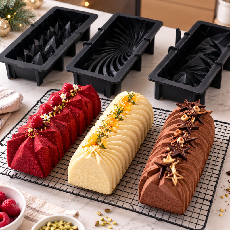 moule a entremets silicone trois formes buches refroidissement.png